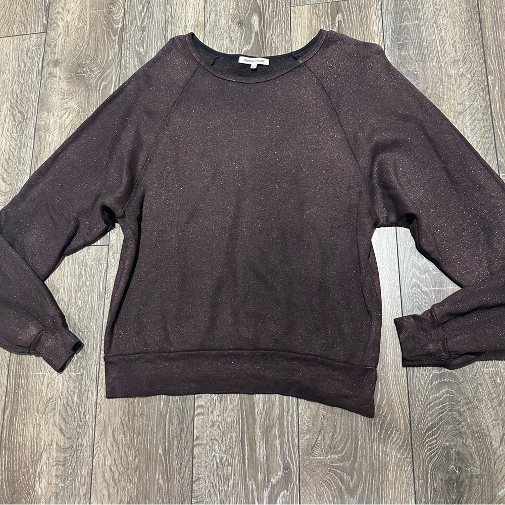 COTTON CITIZEN black sparkle sweatshirt